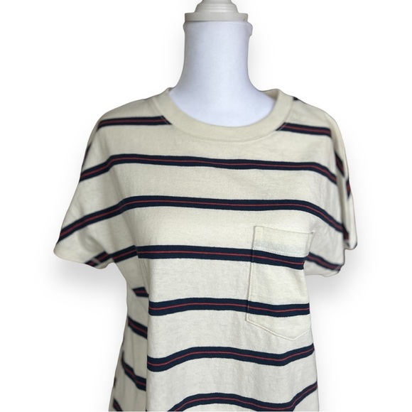 Madewell Tomboy Pocket Tee Dress in Stripe Size XS - Picture 6 of 13